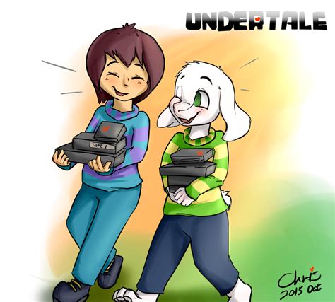 Frisk And Asriel Back From Alphys Lab By Yentzulin On