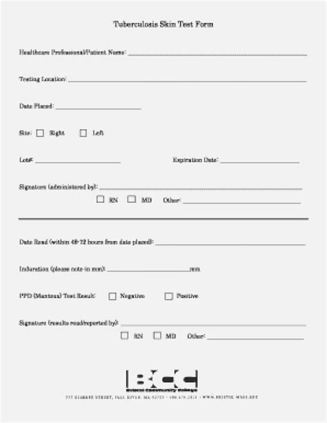 printable tb questionnaire