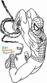 Spiderman Coloring Sheets Print Superhero Pages Kids Color Fre sketch template