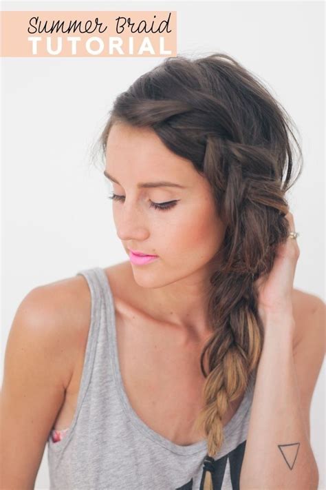 side braided hairstyles for thick hair easy braid pretty braided