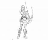 Female Odyssey Ragnarok Coloring Pages Weapon Another sketch template