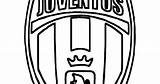 Juventus Coloring Logo Soccer sketch template