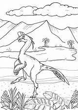 Dinosaurier Ausmalbilder Dino Kribbelbunt Oviraptor Zur sketch template