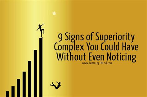 signs  superiority complex      noticing