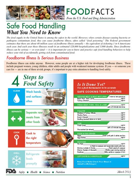 Safe Food Handling What You Need To Know Pdf Foodborne Illness