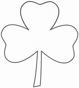 Clover Leaf Three Coloring Shamrock Clipart Pages Outline Four St Patrick Cliparts Print Clip Printable Drawing Color Large Kids March sketch template