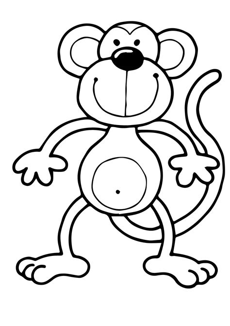 monkey coloring pages    clipartmag