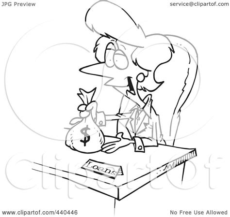 Royalty Free Rf Clip Art Illustration Of A Cartoon Black