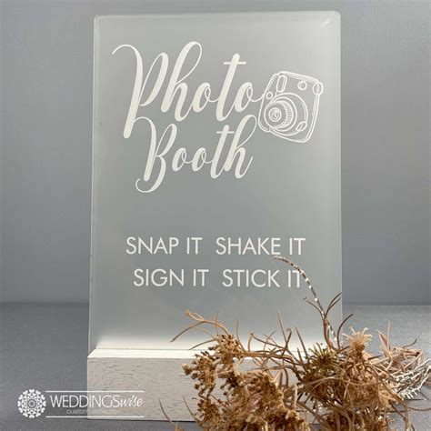 photo book sign snap  shake  sign  stick weddings wise