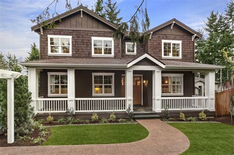 brown house white window  railing trim  eaves  darkhmmm