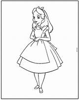 Alice Wonderland Coloring Pages Disney Cartoon Characters Printable Coloriage Merveilles Pays Des Book Au Sheets Character Sheet Drawing Print Colorier sketch template