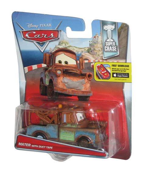 disney pixar cars super chase mater  duct tape die cast toy car