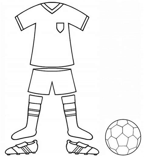 football kit  uniform colouring page football coloring pages