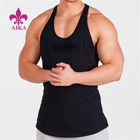 china oem supply track sportswear polyester spandex quick dry mens gym tank top wear