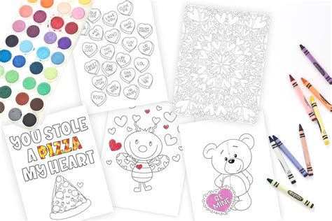 valentines day coloring pages  read item description etsy