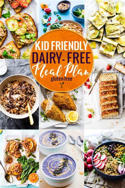kid friendly dairy  meal plan cotter crunch gluten