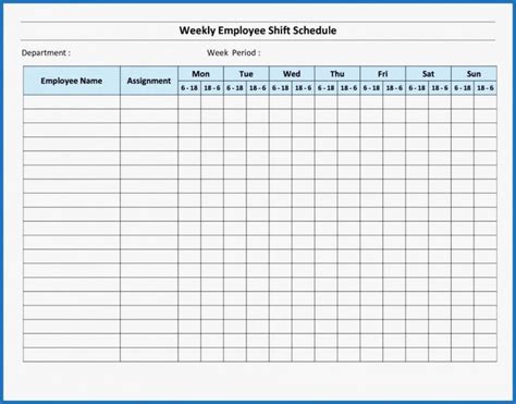 blank monthly work schedule template unique  monthly employee schedule template excel ideas