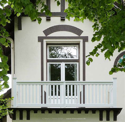 gelaender fuer balkon garten und terrasse hartholz weiss