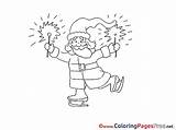 Sheet Christmas Colouring Sparklers Coloring Title sketch template