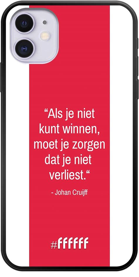 afc ajax quote johan cruijff iphone  ffffff telefoonhoesje