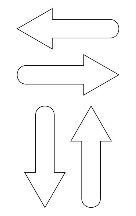 printable directional arrows     printablee