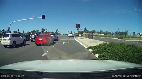 car runs red light  stops  time youtube