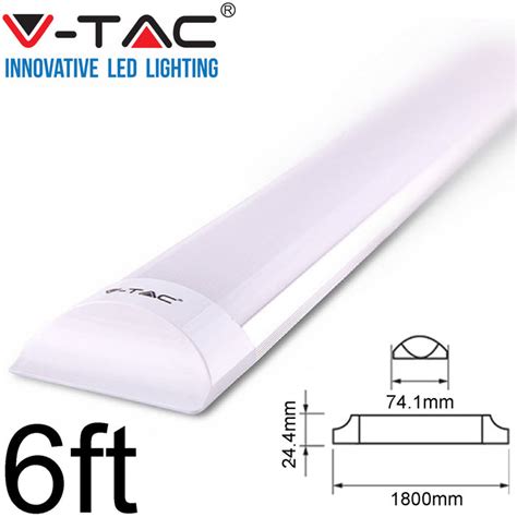 ft  tac  led batten tube light slim fitting white   vt  masterlec