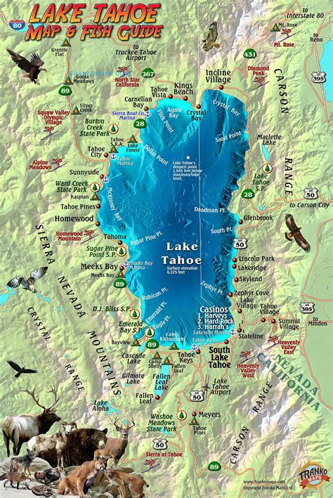 lake tahoe area map