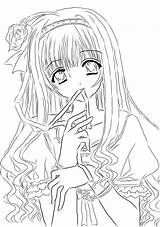Coloring Anime Pages Colouring Printable Quality High Print sketch template