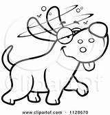 Drunk Clipart Cartoon Dog Coloring Stupid Pages Outlined Thoman Cory Vector Getcolorings 2021 Clipground sketch template