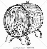 Keg Drawing Beer Wooden Sketch Barrel Getdrawings sketch template