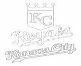 Coloring Pages Mlb Baseball Logo Royals Sport City Kansas Printable Online Info sketch template