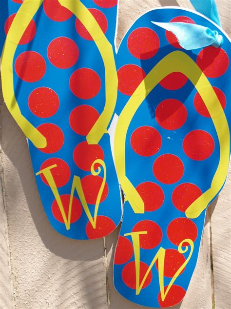 personalized flip flop decoration