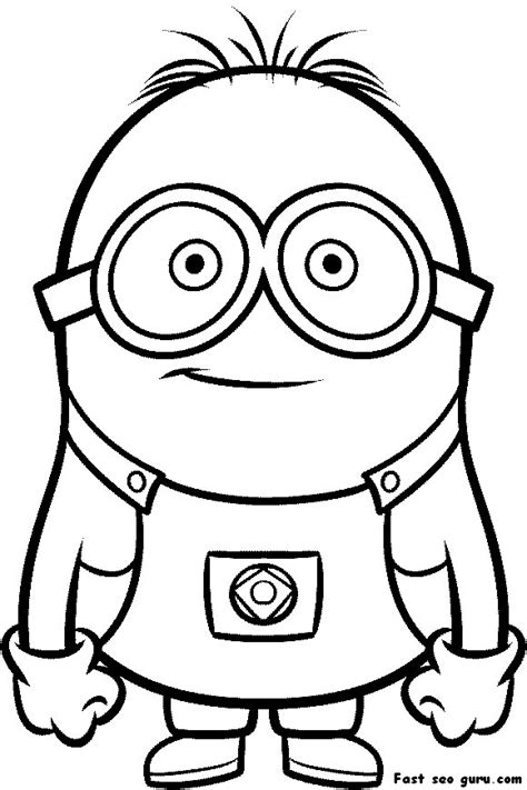 printable despicable  minions printable coloring pages