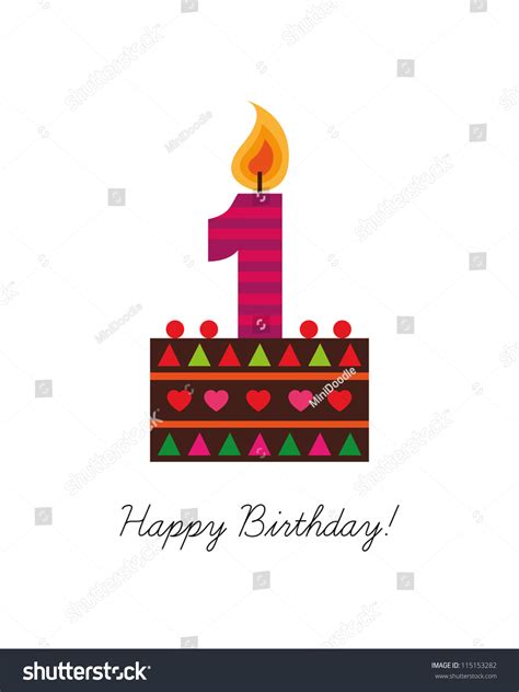 birthday card cake  candle  birthday number  stock