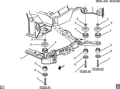 cadillac frame chassis frame drivetrain frt susp wholesale gm parts