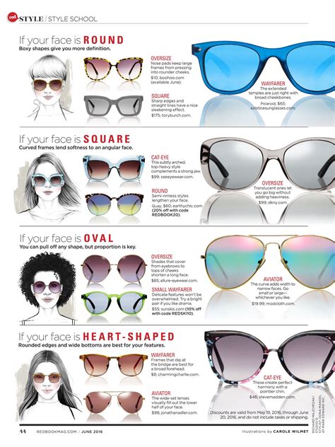 the best shades for your face shape i saw this in the june 2016 issue