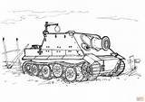 Panzer Sturmtiger sketch template