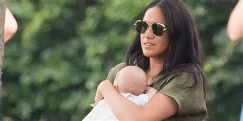 meghan markle and archie support prince harry at polo match photos