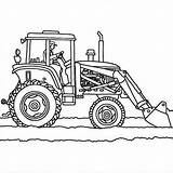 Coloring Pages Plow Truck Tractor Getcolorings Plows sketch template