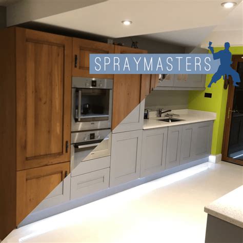 spraying kitchen cabinets professional spraying spraymasters uk
