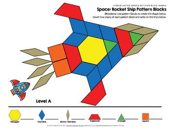 pattern block mats bundle  kindergarten curriculum tpt
