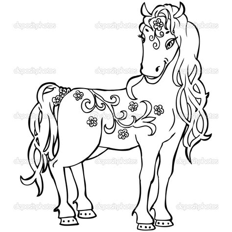 horse coloring pages print color craft