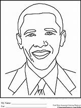 Coloring History Month Pages Obama African American Kids Famous Color Drawing Preschool Drawings Sheets Printable People Americans Discord Printables Michelle sketch template