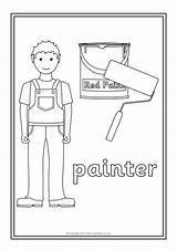 Occupations Coloring Colouring Pages Sheets sketch template