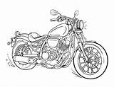 Motorrad Biker sketch template