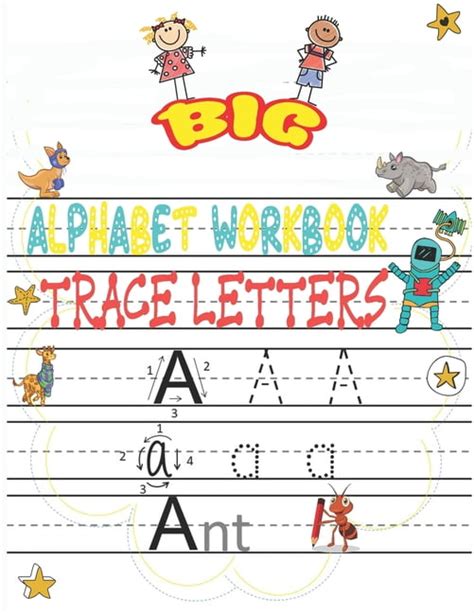 big alphabet workbook trace letters trace letters workbook