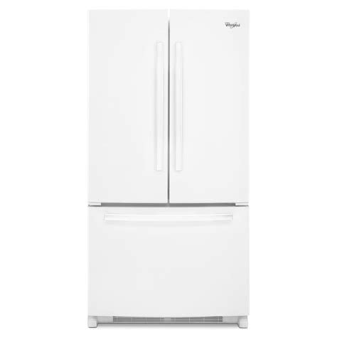 whirlpool gold  cu ft french door refrigerator  single ice maker white energy star