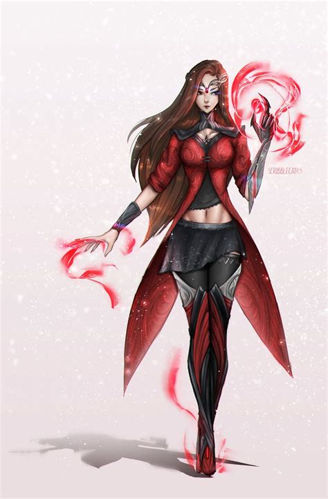 artstation scarlet witch redesign devin yang scarlet