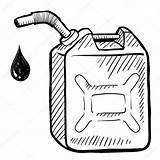 Gasoline Petrol Sketch Drawing Fuel Clipart Illustration Vector Gas Tank Stock Doodle Animation Cartoon Drawings Royalty Suitable Advertising Web Print sketch template